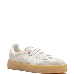 adidas Sambae Valentines Day Platform Sneakers - White & Pink